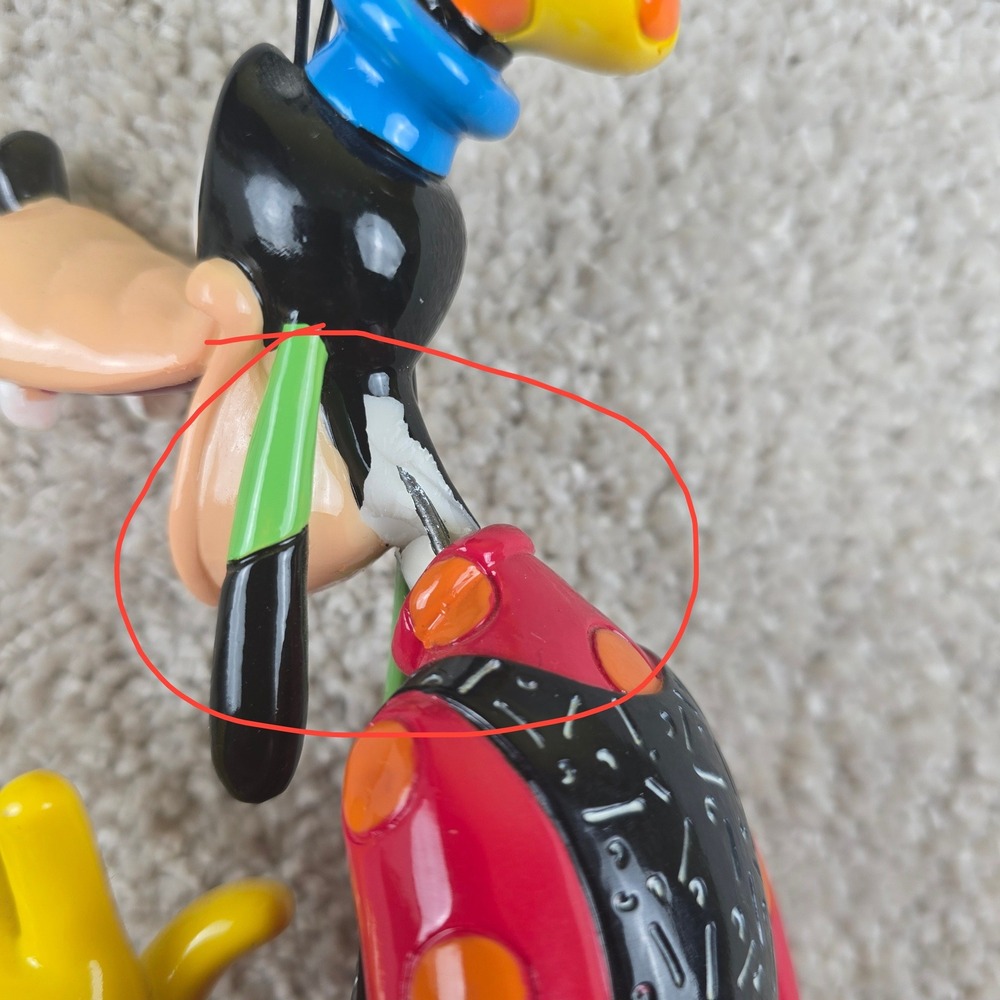 Disney Britto Goofy Figurine 85th Anniversary 4055686 w Box - Read Description - Picture 3 of 6